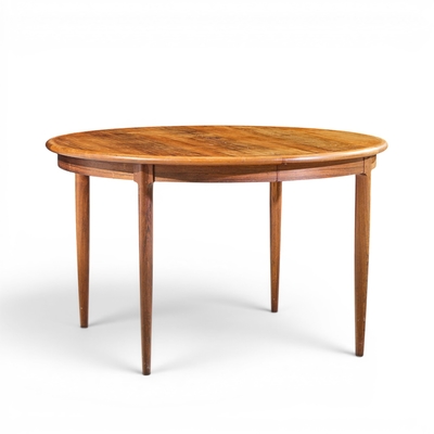 J L Moller JL Moller Mid Century Danish Rosewood Expanding Dining Table with 2 Leaves