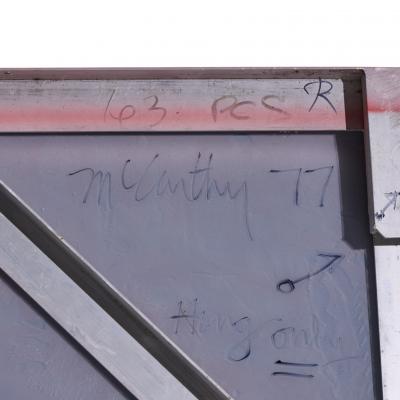 J McCarthy Mid Century 1977 Strawberry Fields Large Red Fiberglass Wall Art