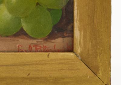J O Rattenbury Oil on Board Still Life of Fruit