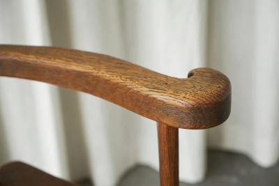 J R Hoogezand Traditional Vernacular Armchair in Oak The Netherlands 1930s