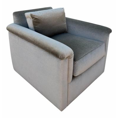 J Robert Scott Art Deco J Robert Scott Mohair Club Chair 1 of 2