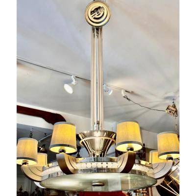 J Robert Scott Art Deco Sally Sirkin Lewis for J Robert Scott Chandelier