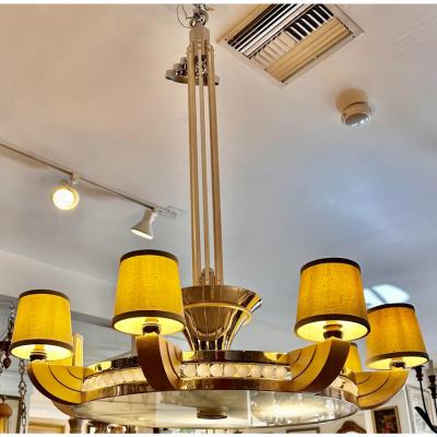 J Robert Scott Art Deco Sally Sirkin Lewis for J Robert Scott Chandelier