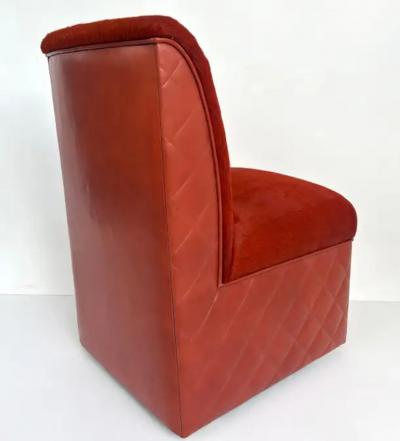 J Robert Scott J Robert Scott Cambon Leather Hide Slipper Chairs Per Item