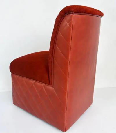 J Robert Scott J Robert Scott Cambon Leather Hide Slipper Chairs Per Item