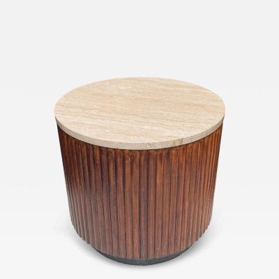 J Robert Scott J Robert Scott Modern Reeded Marble Top Side or End Table 1 of 2 Available