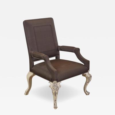 J Robert Scott J Robert Scott Regency Style Carved Upholstered Armchair 1 of 4