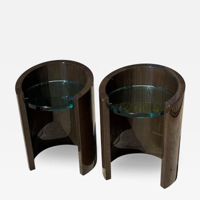 J Robert Scott Pair of J Robert Scott Modernist Macassar Side Tables
