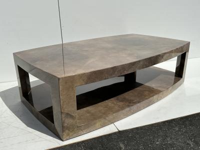 J Robert Scott Parchment Coffee Table by J Robert Scott