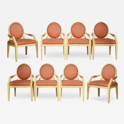 J Robert Scott Sally Sirkin Lewis for J Robert Scott Art Deco Style Balloon Back Dining Chairs