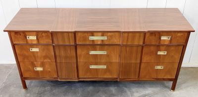 J Stuart Clingman John Widdicomb Nine Drawer Rosewood Dresser J Stuart Clingman 1950s