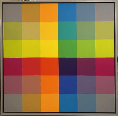 J T Donovan J T Donovan Quadrant Reverse Oil on Canvas W 36 x H 36 