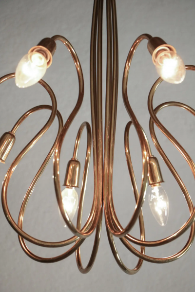 J T Kalmar Austrian Mid Century Octopus Chandelier Attributed to J T Kalmar 1950s