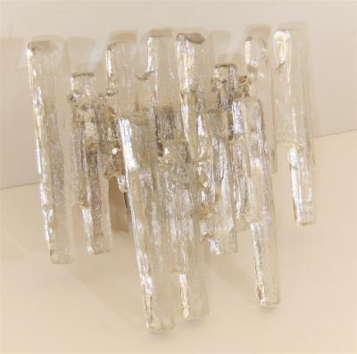 J T Kalmar Grand Scale Kalmar Ice Glass Vanity Sconce