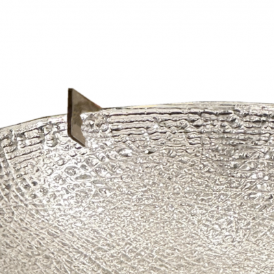 J T Kalmar JT Kalmar Crackle Patterned Flush Mount Ceiling Fixture 1960