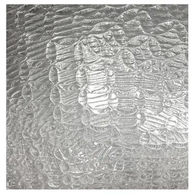 J T Kalmar JT Kalmar Patterned Glass Flush Mount Ceiling Fixture 1960s