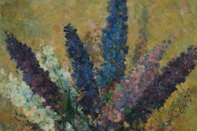 J Verhoeven Bouquet Oil on Canvas Early 20th Century