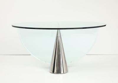 J Wade Beam Polished Steel Pinnacle Dining Table by J Wade Beam for Brueton