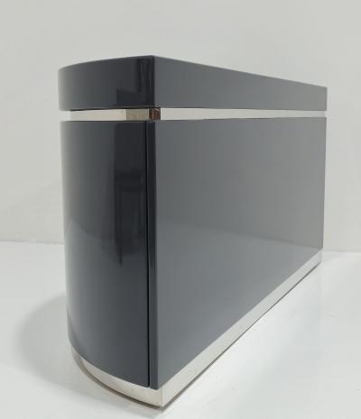 J Wade Beam Wade Beam For Brueton Ponte Credenza in High Gloss Blue Gray