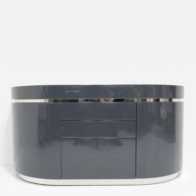 J Wade Beam Wade Beam For Brueton Ponte Credenza in High Gloss Blue Gray