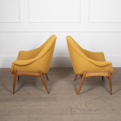 J lia Gaubek Pair of Mid Century Julia Gaubek Armchairs