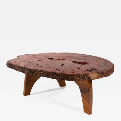 J rg Pietschmann Dark Red Signed Table by J rg Pietschmann