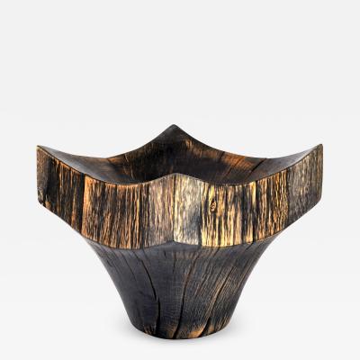 J rg Pietschmann Unique Ebonized Oak Vessel by J rg Pietschmann