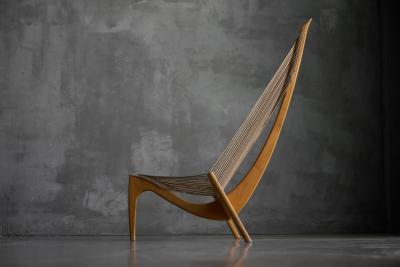 J rgen H velskov Harp Chair by J rgen H velskov for Christensen Larsen Denmark 1960s