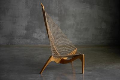 J rgen H velskov Harp Chair by J rgen H velskov for Christensen Larsen Denmark 1960s