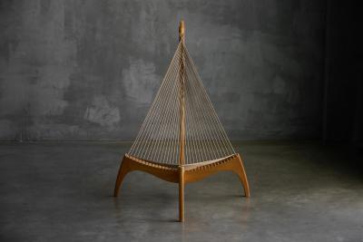 J rgen H velskov Harp Chair by J rgen H velskov for Christensen Larsen Denmark 1960s