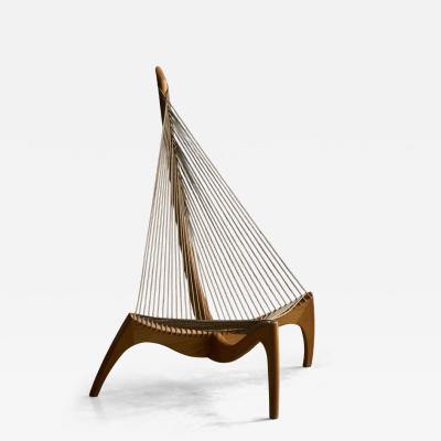 J rgen H velskov Harp Chair by J rgen H velskov for Christensen Larsen Denmark 1960s