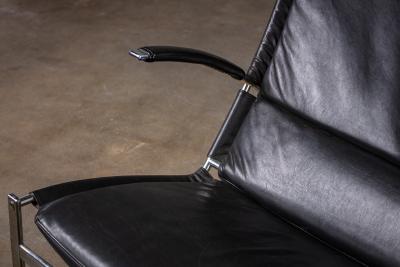 J rgen Kastholm Preben Fabricius FABRICIUS AND KASTHOLM LOUNGE CHAIR AND OTTOMAN