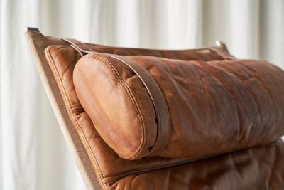 J rgen Kastholm Preben Fabricius Fabricius Kastholm FK87 in Patinated Cognac Leather 1960s