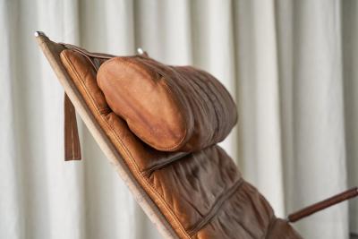 J rgen Kastholm Preben Fabricius Fabricius Kastholm FK87 in Patinated Cognac Leather 1960s