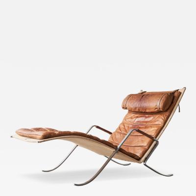 J rgen Kastholm Preben Fabricius Fabricius Kastholm FK87 in Patinated Cognac Leather 1960s