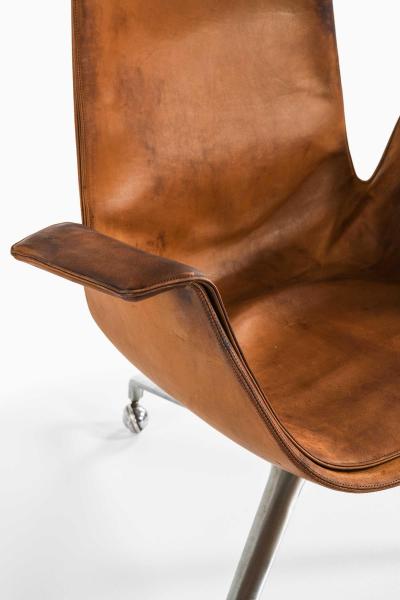 J rgen Kastholm Preben Fabricius Mid Century Office Chair in Leather by Preben Fabricius J rgen Kastholm 1960s