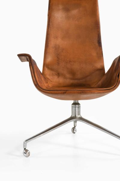 J rgen Kastholm Preben Fabricius Mid Century Office Chair in Leather by Preben Fabricius J rgen Kastholm 1960s