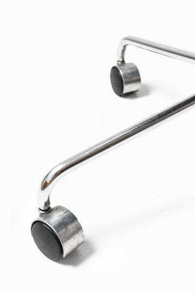 J rgen Kastholm Preben Fabricius Office Chair in Leather and Steel by J rgen Kastholm Preben Fabricius 1960s