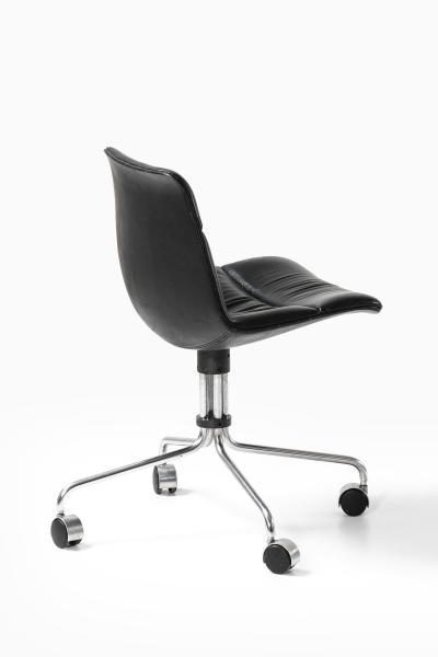 J rgen Kastholm Preben Fabricius Office Chair in Leather and Steel by J rgen Kastholm Preben Fabricius 1960s