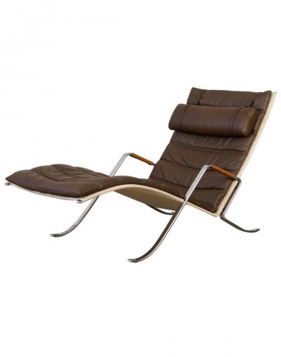 J rgen Kastholm Preben Fabricius Preben Fabricius and Jorgen Kastholm Grasshopper Chaise Lounge