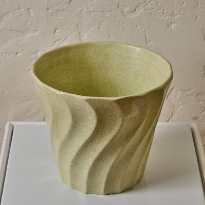 JA Bauer Midcentury Speckle Glazed Mint Ceramic Bauer Planter