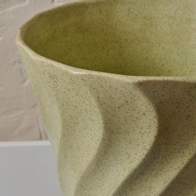 JA Bauer Midcentury Speckle Glazed Mint Ceramic Bauer Planter