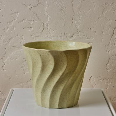 JA Bauer Midcentury Speckle Glazed Mint Ceramic Bauer Planter