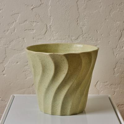 JA Bauer Midcentury Speckle Glazed Mint Ceramic Bauer Planter