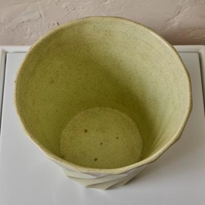 JA Bauer Midcentury Speckle Glazed Mint Ceramic Bauer Planter
