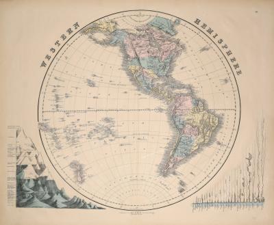 JAMES GALL JAMES GALL ROBERT INGLIS WESTERN HEMISPHERE PL XII NORTH SOUTH AMERICA