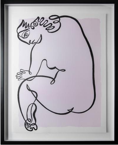 JEAN NEGULESCO JEAN NEGULESCO CONTINUOUS LINE DRAWINGS PINK