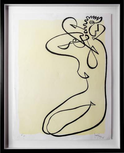 JEAN NEGULESCO JEAN NEGULESCO CONTINUOUS LINE DRAWINGS YELLOW