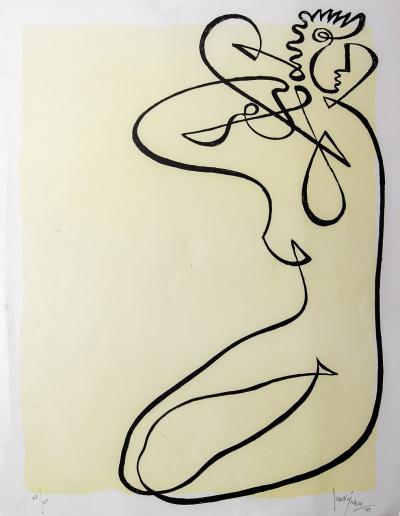 JEAN NEGULESCO JEAN NEGULESCO CONTINUOUS LINE DRAWINGS YELLOW