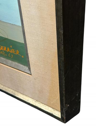 JEAN PIERRE SERRIER FRENCH SURREALIST FEMALE PORTRAIT LANDSCAPE BY JEAN PIERRE SERRIER